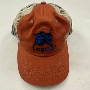 LogOX Logo Orange Trucker Hat One Size